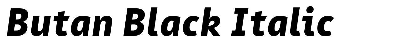 Butan Black Italic